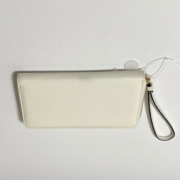 NWOT Time & Tru Women's White Faux Leather Wallet / Wristlet / Clutch - Picture 11 of 13